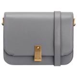 Front product shot of the Oroton Etta Large Day Bag in Grey Flannel and Smooth leather for Women