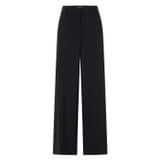 Front product shot of the Oroton Pleat Pant in North Sea and 98%  wool, 2% elastane for Women