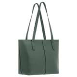 Back product shot of the Oroton Lilly Small Shopper Tote in Fern and Pebble leather for Women