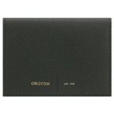 Front product shot of the Oroton Lilly 4 Credit Card Fold Wallet in Fern and Pebble leather for Women