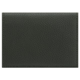 Back product shot of the Oroton Lilly 4 Credit Card Fold Wallet in Fern and Pebble leather for Women