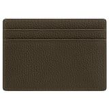 Back product shot of the Oroton Lilly Credit Card Sleeve in Olive and Pebble leather for Women