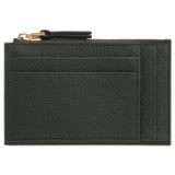 Back product shot of the Oroton Lilly 4 Credit Card Mini Pouch in Fern and Pebble leather for Women