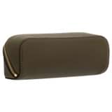 Back product shot of the Oroton Lilly Duet Sunglasses Case in Olive and Pebble leather for Women