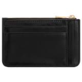 Back product shot of the Oroton Izzie 4 Credit Card Mini Zip Pouch in Black and Smooth leather for Women