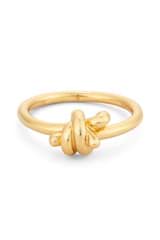 Front product shot of the Oroton Julie Knot Ring in 18K Gold Vermeil and Sustainably sourced 925 Sterling Silver for Women