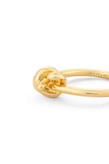 Front product shot of the Oroton Julie Knot Ring in 18K Gold Vermeil and Sustainably sourced 925 Sterling Silver for Women