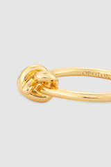 Front product shot of the Oroton Julie Knot Ring in 18K Gold Vermeil and Sustainably sourced 925 Sterling Silver for Women