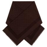 Front product shot of the Oroton Hannah Wrap Scarf in Chestnut and 40% Acrylic, 33% Viscose, 20% Nylon And 7% Wool for Women