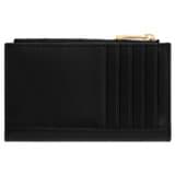 Back product shot of the Oroton Harvey 12 Credit Card Zip Wallet in Black and Smooth leather for Women