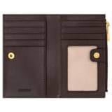 Internal product shot of the Oroton Harvey 12 Credit Card Zip Wallet in Chestnut and Smooth leather for Women