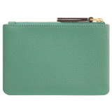 Back product shot of the Oroton Eve Small Pouch in Sage Green and Pebble leather for Women