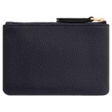 Back product shot of the Oroton Eve Small Pouch in Dark Navy and Pebble leather for Women