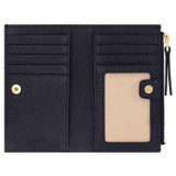 Internal product shot of the Oroton Eve 12cc Zip Wallet in Dark Navy and Pebble leather for Women