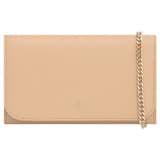 Front product shot of the Oroton Georgia Wallet Clutch in Praline and Saffiano Leather for Women