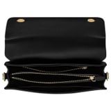 Internal product shot of the Oroton Ali Medium Satchel in Black and Smooth leather for Women