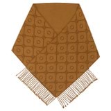 Detail product shot of the Oroton Harvey Signature Two Tone Scarf in Tan/Cognac and 50% acrylic, 50% wool for Women