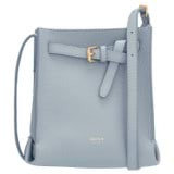 Front product shot of the Oroton Margot Tiny Bucket Bag in Dusk Blue and Pebble leather for Women