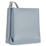 Back product shot of the Oroton Margot Tiny Bucket Bag in Dusk Blue and Pebble leather for Women