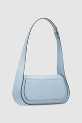 Back product shot of the Oroton Oro Baguette in Denim and Smooth leather for Women