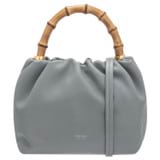 Front product shot of the Oroton Gretel Mini Top Handle in Grey Flannel and Smooth leather for Women