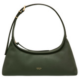 Front product shot of the Oroton Cinder Mini Baguette in Moss and Smooth leather for Women