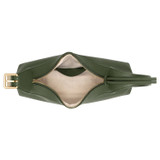Internal product shot of the Oroton Cinder Mini Baguette in Moss and Smooth leather for Women