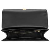 Internal product shot of the Oroton Lola Crossbody in Black and Textured Leather for Women