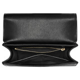 Internal product shot of the Oroton Lola Clutch in Black and Textured Leather for Women