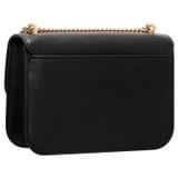 Back product shot of the Oroton Lola Clutch in Black and Textured Leather for Women