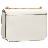 Back product shot of the Oroton Lola Clutch in Cream and Textured Leather for Women