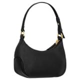 Back product shot of the Oroton Zoey Small Hobo in Black and Pebble leather for Women