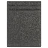 Back product shot of the Oroton Jude Portrait Credit Card Sleeve in Graphite and Pebble leather for Men
