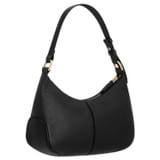 Back product shot of the Oroton Zoey Hobo in Black and Pebble leather for Women