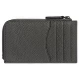 Back product shot of the Oroton Jude Credit Card Pouch in Graphite and Pebble leather for Men