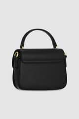 Back product shot of the Oroton Carter Mini Day Bag in Black and Smooth leather for Women