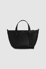 Front product shot of the Oroton Ellis Small Tote in Black and Smooth leather for Women