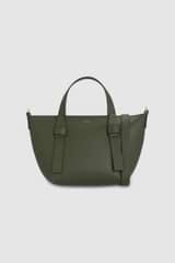 Front product shot of the Oroton Ellis Small Tote in Pine Needle and Smooth leather for Women