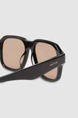 Front product shot of the Oroton Sigrid Sunglasses in Black and Acetate Frame for Women