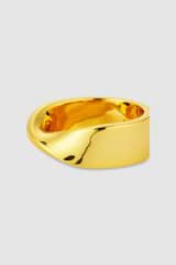 Detail product shot of the Oroton Ribbon Ring in Gold and  for Women