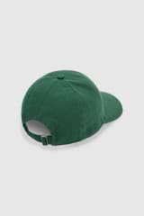 Back product shot of the Oroton Oro Logo Cap in Villa Green and High-quality 100% cotton   for Women