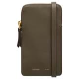 Front product shot of the Oroton Lilly Phone Crossbody in Olive and  for Women