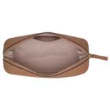 Internal product shot of the Oroton Eve Large Beauty Case in Tan and Pebble leather for Women