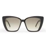 Front product shot of the Oroton Jamie Sunglasses in Black Khaki and Acetate material for Women