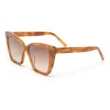 Front product shot of the Oroton Jamie Sunglasses in Tan and Acetate material for Women