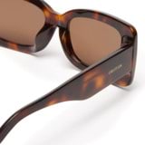 Front product shot of the Oroton Noah Sunglasses in Signature Tort and Acetate material for Women