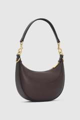 Back product shot of the Oroton Florence Small Shoulder Bag in Mahogany and  for Women