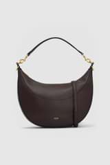 Front product shot of the Oroton Florence Medium Hobo in Mahogany and  for Women