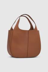 Back product shot of the Oroton Emilia Large Tote in Brandy and  for Women