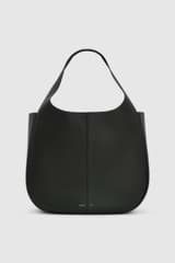 Front product shot of the Oroton Emilia Large Tote in Vine and  for Women